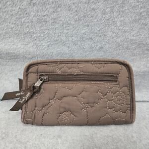 Thirty One Brown Quilted Soft Zip Around Wallet